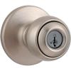 Kwikset 94002-931 Polo Keyed Entry Knob with Smartkey Security In Satin Nickel