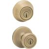 Kwikset 96950-164 695T5CP6ALRCSK6 Tylo Entry Knob, Antique Brass(Antique Brass)