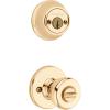 Kwikset 96950-164 695T5CP6ALRCSK6 Tylo Entry Knob, Antique Brass(Polished Brass)