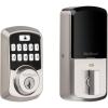 Kwikset 99420-002 Aura Bluetooth Programmable Keypad Door Lock Deadbolt Featuring SmartKey Security, Venetian Bronze(Satin Nickel)