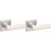 Kwikset Breton Interior Passage Door Handle 2 Pack, Lever for Closet and Hallway Doors, Reversible Non-Locking Handle Lever, Satin Nickel, with Microban Protection(Satin Nickel)