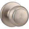 Kwikset Cove Interior Passage Door Knob, Handle For Closet and Hallway Doors, Non-Locking Doorknob in Satin Nickel, with Microban Protection(Satin Nickel)