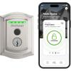 Kwikset Halo Touch Fingerprint Wi-Fi Smart Lock, Keyless Entry Door Low Profile Deadbolt, Geofence Auto-Unlock, Grade AAA Certified, No Hub Easy Install, Venetian Bronze Lifetime Finish Warranty, Arch(Satin Nickel)
