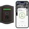 Kwikset Halo Touch Fingerprint Wi-Fi Smart Lock, Keyless Entry Door Low Profile Deadbolt, Geofence Auto-Unlock, Grade AAA Certified, No Hub Easy Install, Venetian Bronze Lifetime Finish Warranty, Arch(Venetian Bronze)