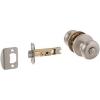 Kwikset Hancock Interior Privacy Door Knob with Lock, Door Handle For Bathroom and Bedroom, Satin Nickel Keyless Turn Lock Doorknob, with Microban Protection