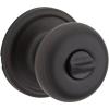 Kwikset Hancock Interior Privacy Door Knob with Lock, Door Handle For Bathroom and Bedroom, Venetian Bronze Keyless Turn Lock Doorknob, with Microban Protection(Privacy)