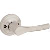 Kwikset Henley Interior Privacy Door Handle with Lock, Door Lever For Bathroom and Bedroom, Matte Black Reversible Keyless Turn Lock, with Microban Protection(Satin Nickel)