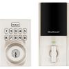 Kwikset Home Connect 620 Smart Lock Deadbolt with Z-Wave Technology, Works with Ring Alarm, Samsung Smartthings and More, Z-Wave Hub Required, Contemporary Design in Venetian Bronze(Satin Nickel)