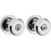 Kwikset Maven Entry Door Knob with Lock and Key, Secure Keyed Handle Exterior, Front Entrance and Bedroom, Satin Nickel, 10 Pack, Pick Resistant SmartKey Rekey Security and Microban(Polished Chrome)