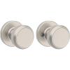 Kwikset Maven Interior Passage Door Knob, Handle for Closet and Hallway Doors, Round Non-Locking Doorknob in Satin Nickel, with Microban Protection