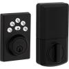 Kwikset Powerbolt 240 5-Button Keypad Satin Nickel Traditional Electronic Deadbolt Door Lock, Featuring Convenient keyless Entry, Customizable User Codes and auto Locking(Matte Black)