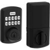 Kwikset Powerbolt 250 10-Button Keypad Venetian Bronze Transitional Electronic Deadbolt Door Lock, Featuring Convenient Keyless Entry, Customizable User Codes and Auto Locking(Matte Black)