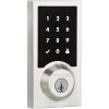Kwikset SmartCode 916 Z-Wave Smart Lock, Keyless Entry Ring Compatible Door Lock, Touchscreen Electronic Deadbolt, SmartKey Re-Key Security, Smart Hub Required, Contemporary Satin Nickel(Satin Nickel)