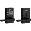 Kwikset SmartCode 917 Keypad Keyless Entry Traditional Residential Electronic Lever Deadbolt Alternative with Tustin Door Handle and SmartKey Security, Venetian Bronze(Matte Black)