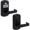 Kwikset SmartCode 955 Pembroke Light Commercial 10-Button Keypad Electronic Lever, Featuring Convenient Keyless Entry, 3-Year Batter Life and High Traffic Durability Satin Chrome(Matte Black)