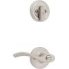 Kwikset 690BL 15 CP Single Cylinder Deadbolt Combo Pack with Balboa Entry Lever in Satin Nickel