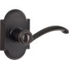 Kwikset Austin Interior Privacy Door Handle with Lock, Door Lever For Bathroom and Bedroom, Venetian Bronze Reversible Keyless Turn Lock, with Microban Protection