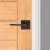 Kwikset Lisbon Interior Passage Door Handle, Lever For Closet and Hallway Doors, Reversible Non-Locking Handle Lever, Polished Chrome(Venetian Bronze)