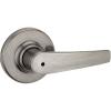 Kwikset Delta Interior Passage Door Handle, Lever For Closet and Hallway Doors, Reversible Non-Locking Handle Lever, Satin Chrome(Antique Nickel)