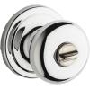 Kwikset Hancock Interior Passage Door Knob, Handle For Closet and Hallway Doors, Non-Locking Doorknob in Satin Nickel, with Microban Protection(Polished Chrome)