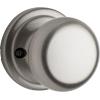 Kwikset Hancock Interior Passage Door Knob, Handle For Closet and Hallway Doors, Non-Locking Doorknob in Satin Nickel, with Microban Protection(Satin Nickel)