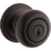 Kwikset Hancock Interior Passage Door Knob, Handle For Closet and Hallway Doors, Non-Locking Doorknob in Satin Nickel, with Microban Protection(Venetian Bronze)