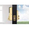 Kwikset 914 Traditional Keypad SmartCode Electronic Deadbolt Smart Lock featuring SmartKey Security and ZigBee 3.0 Technology in Polished Brass