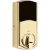 Kwikset 914 Traditional Keypad SmartCode Electronic Deadbolt Smart Lock featuring SmartKey Security and ZigBee 3.0 Technology in Polished Brass