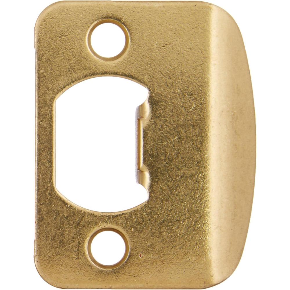 imageKwikset Corporation Kwikset Full Lip 14quot Round Corner Strike in Polished Brass