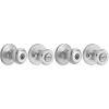 Kwikset Tylo Entry Door Knob with Lock and Key, Secure Keyed Handle Exterior Doorlock, Doorknob For Front Entrance and Bedrooms in Satin Chrome(Satin Chrome)