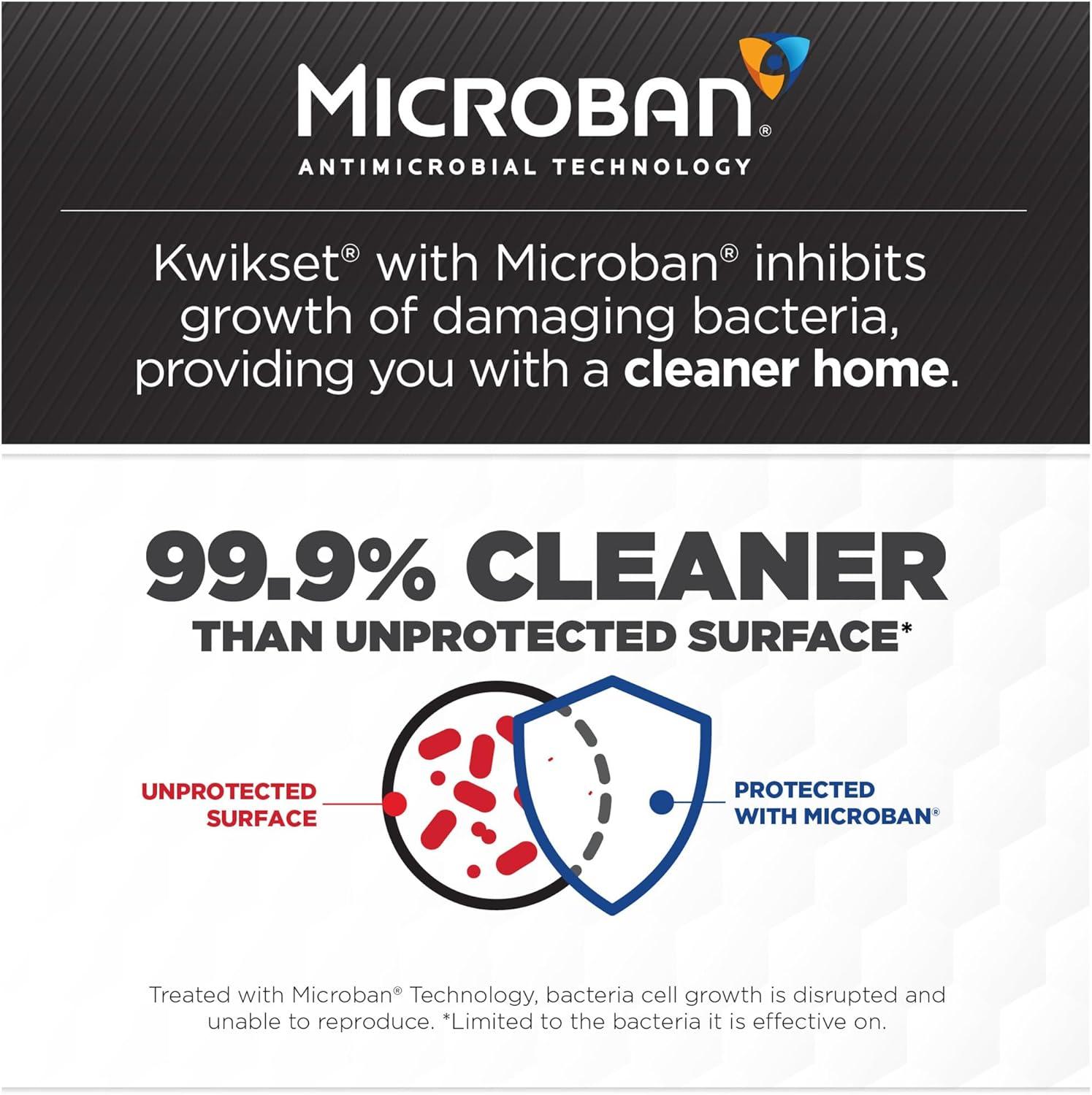 imageKwikset Pismo Dummy Door Knob Single Sided Handle for Closets French Double Doors and Pantry Satin Brass Square NonTurning Interior PushPull Door Knob Microban Protection