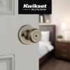 Kwikset Tylo Interior Privacy Door Knob with Lock, Door Handle For Bathroom and Bedroom, Polished Brass Keyless Turn Lock Doorknob, 1 Count (Pack of 1)(Antique Brass)
