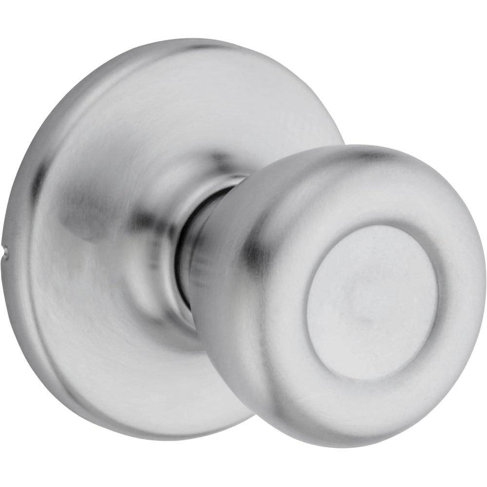 imageKwikset Tylo Interior Passage Door Knob Handle For Closet and Hallway Doors NonLocking Doorknob in Polished BrassSatin Chrome