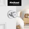 Kwikset Tylo Interior Privacy Door Knob with Lock, Door Handle For Bathroom and Bedroom, Satin Chrome Keyless Turn Lock Doorknob, 1 Count (Pack of 1)(1 Count (Pack of 1))
