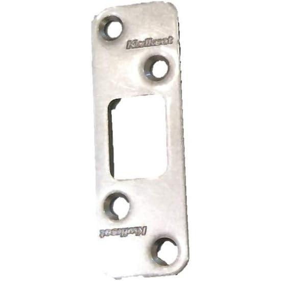 imageKwikset 83223 Deadbolt Round Corner Strike Satin Nickel