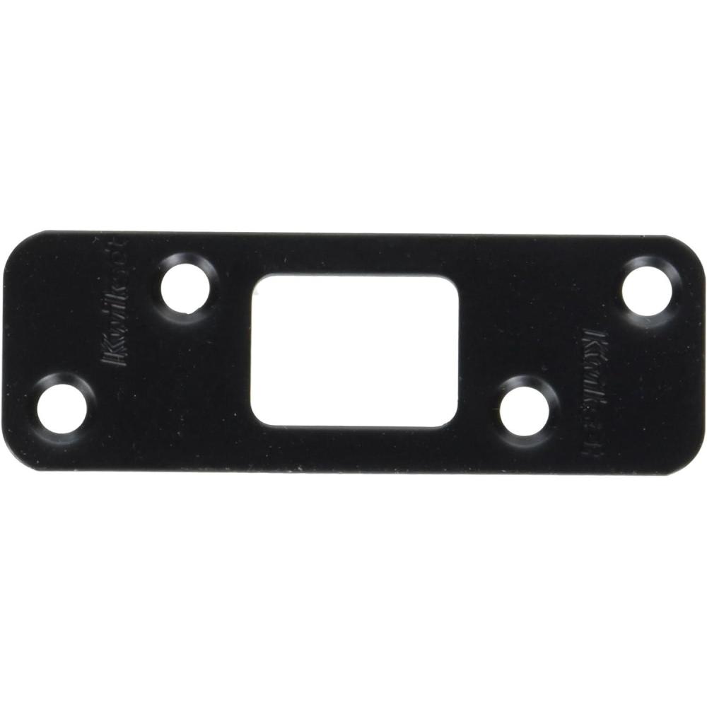 imageKwikset 83223514 358quot Radius Deadbolt Strike Iron Black Finish