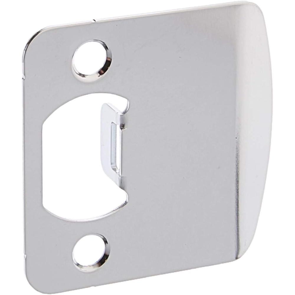 imageKwikset 8353626 Round Corner 214quot Extended Full Lip Strike Bright Chrome Finish