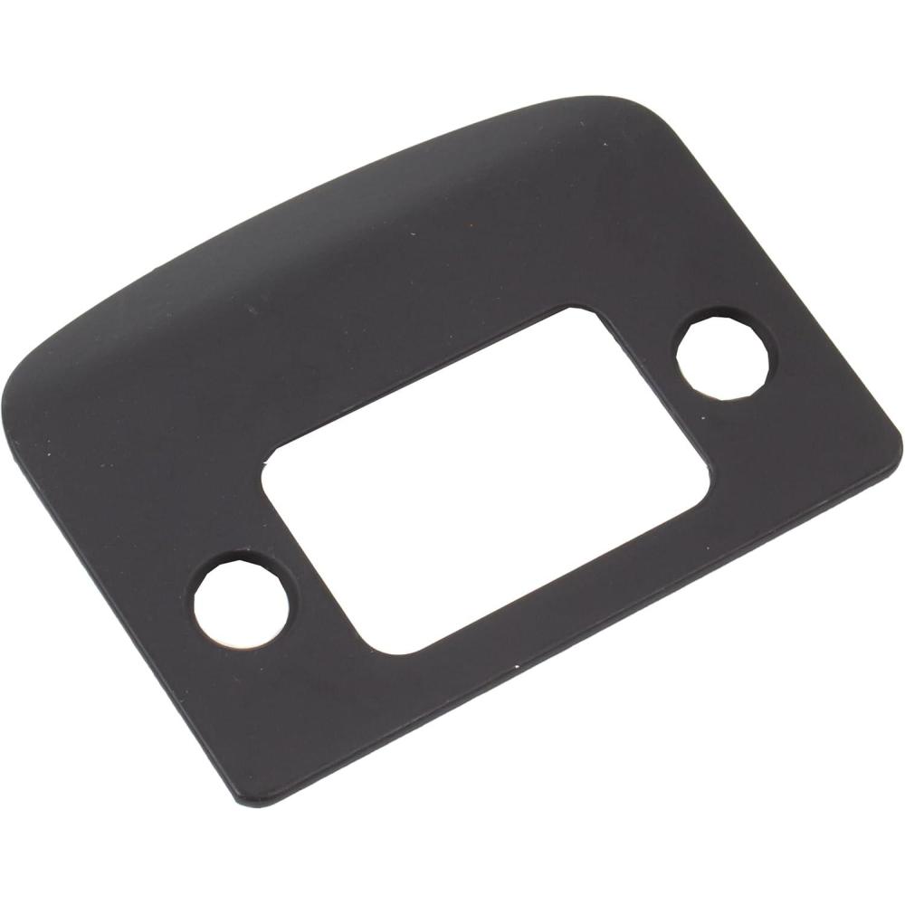 imageKwikset 84638514 Square Corner Deadbolt Full Lip Strike Iron Black Finish