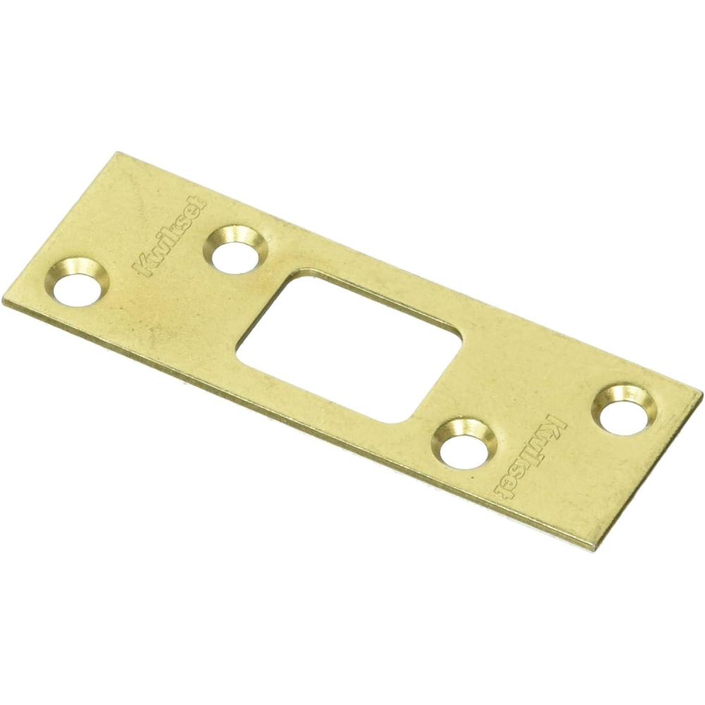imageKwikset Signature Series Deadbolt Strike in Polished Brass
