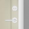 Kwikset Milan Deadbolt Lock, Satin Nickel Round Exterior Keyed Front Entry Door, Pick Resistant SmartKey Rekey Security, Single Cylinder Dead Bolt, with Microban Protection(Polished Chrome)