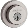 Kwikset Milan Deadbolt Lock, Satin Nickel Round Exterior Keyed Front Entry Door, Pick Resistant SmartKey Rekey Security, Single Cylinder Dead Bolt, with Microban Protection(Satin Nickel)
