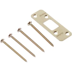 Kwikset 83223-3 3-5/8″ Radius Deadbolt Strike Bright Brass Finish