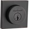 Kwikset Halifax Deadbolt Lock, Venetian Bronze Square Exterior Keyed Front Entry Door, Pick Resistant SmartKey Rekey Security, Single Cylinder Dead Bolt, with Microban Protection