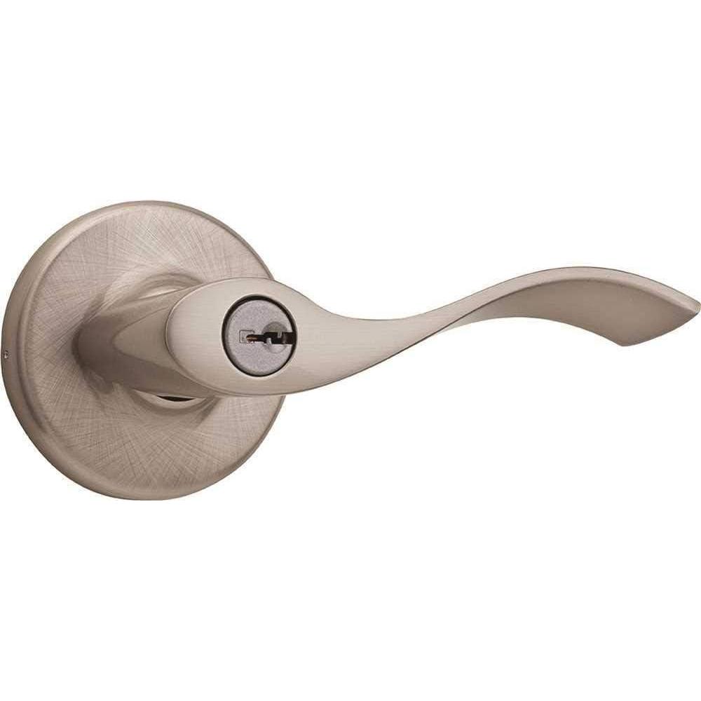 image:imageKWIKSET 405BL 15 6AL RCS Balboa Entry Lever Satin Nickel 2464414