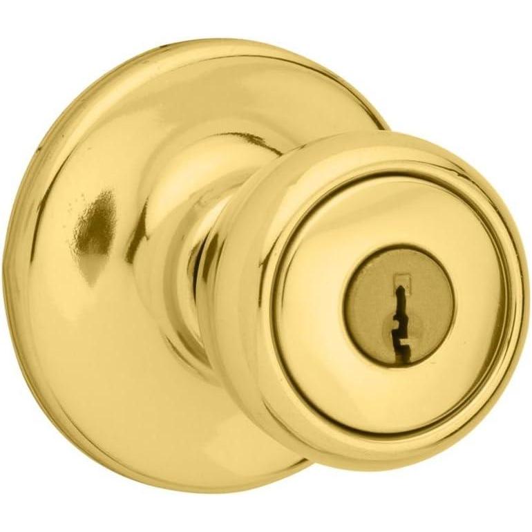 image:imageKwikset Mobile Home Entry Knob in Polished Brass