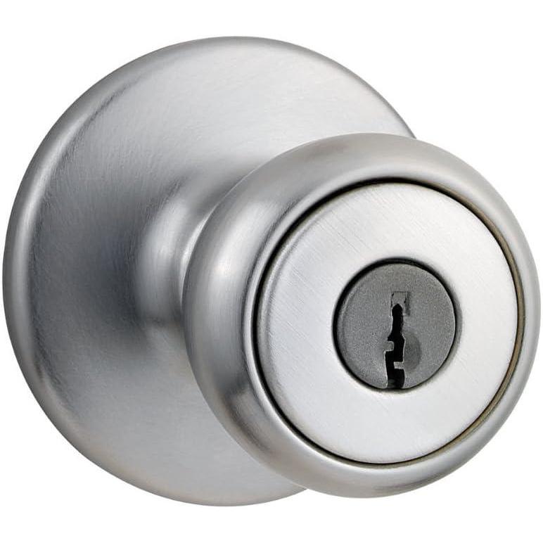 image:imageKwikset Tylo Entry Knob in Satin ChromeSatin Chrome