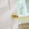 Kwikset 93001-928 Tylo Privacy Bed/Bath Knob In Satin Chrome(Polished Brass)