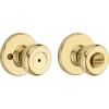 Kwikset 93001-928 Tylo Privacy Bed/Bath Knob In Satin Chrome(Polished Brass)