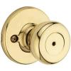 Kwikset 93001-928 Tylo Privacy Bed/Bath Knob In Satin Chrome(Polished Brass)