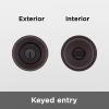Kwikset 94002-864 Cove Keyed Entry Knob Featuring Smartkey Security In Venetian Bronze(Venetian Bronze)